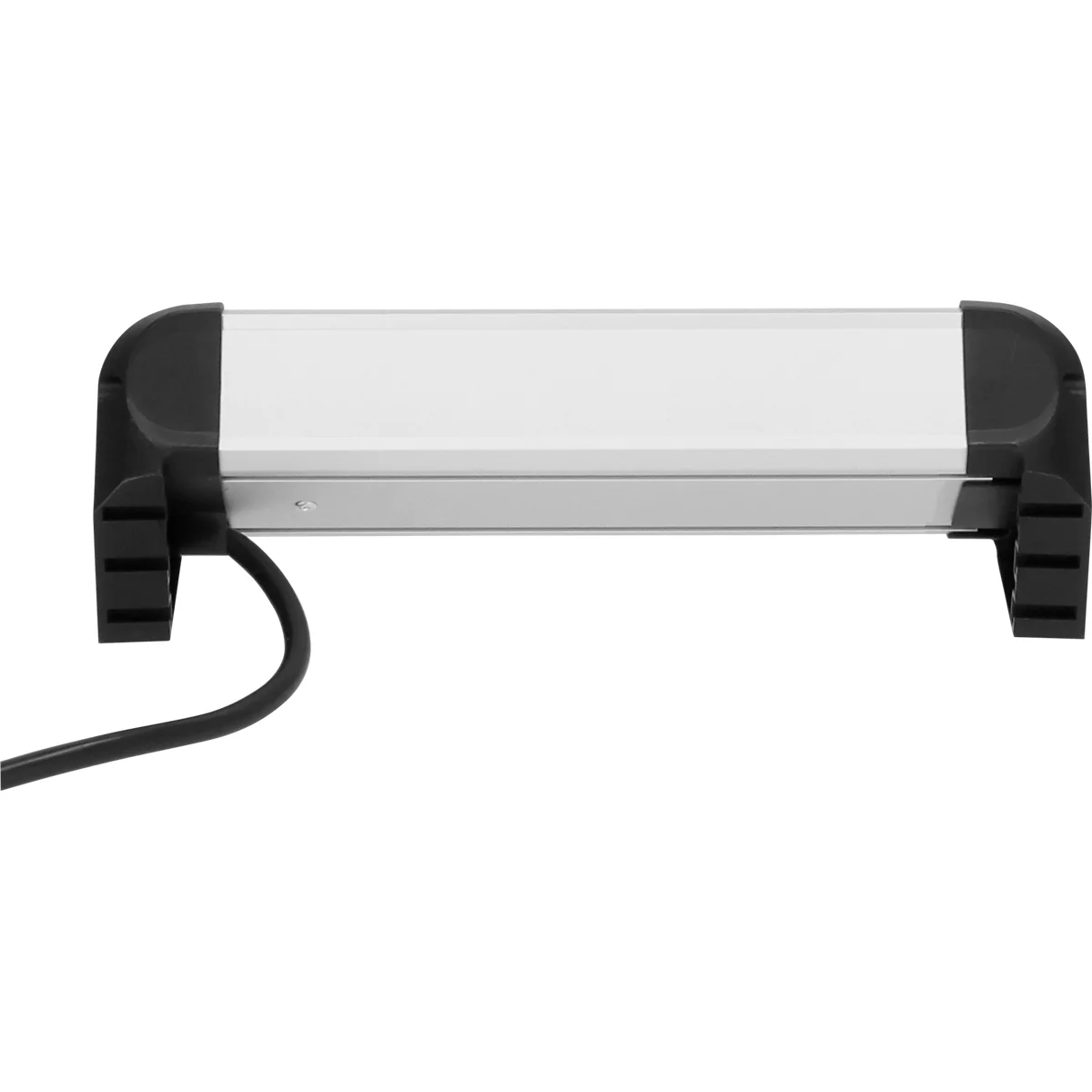 Brennenstuhl Alu-Office-Line 4-fach-Steckdosenleiste, 1,8 m Kabel, 4 Schutzkontaktsteckdosen, 45°-Anordnung, L 300 x B 90 x T 110 mm, alufarben/schwarz