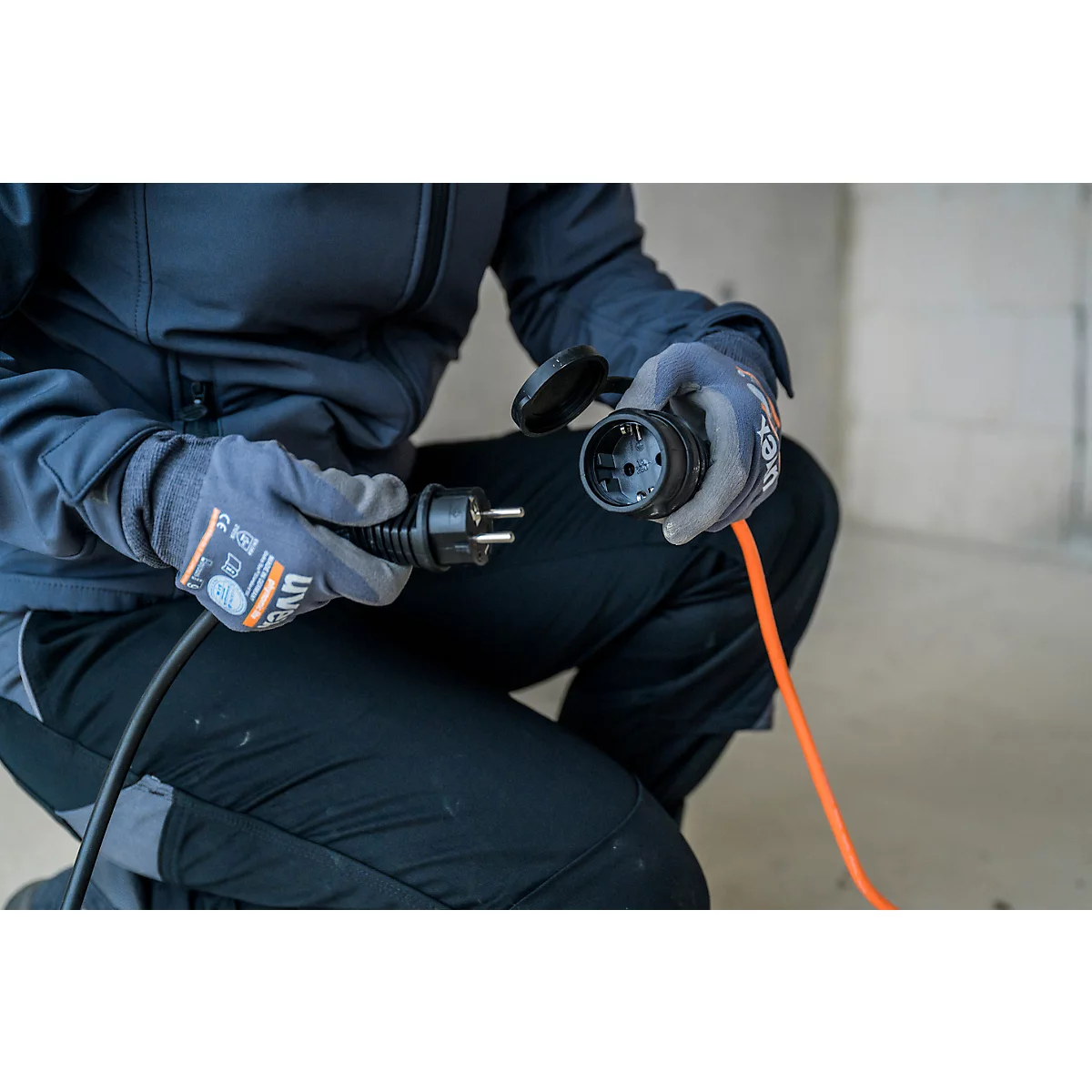 Brennenstuhl BREMAXX verlengkabel, IP44, tot -35 °C, olie- en UV-bestendig, oranje, 10 meter