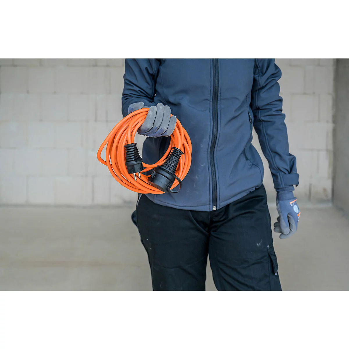 Brennenstuhl BREMAXX verlengkabel, IP44, tot -35 °C, olie- en UV-bestendig, oranje, 10 meter