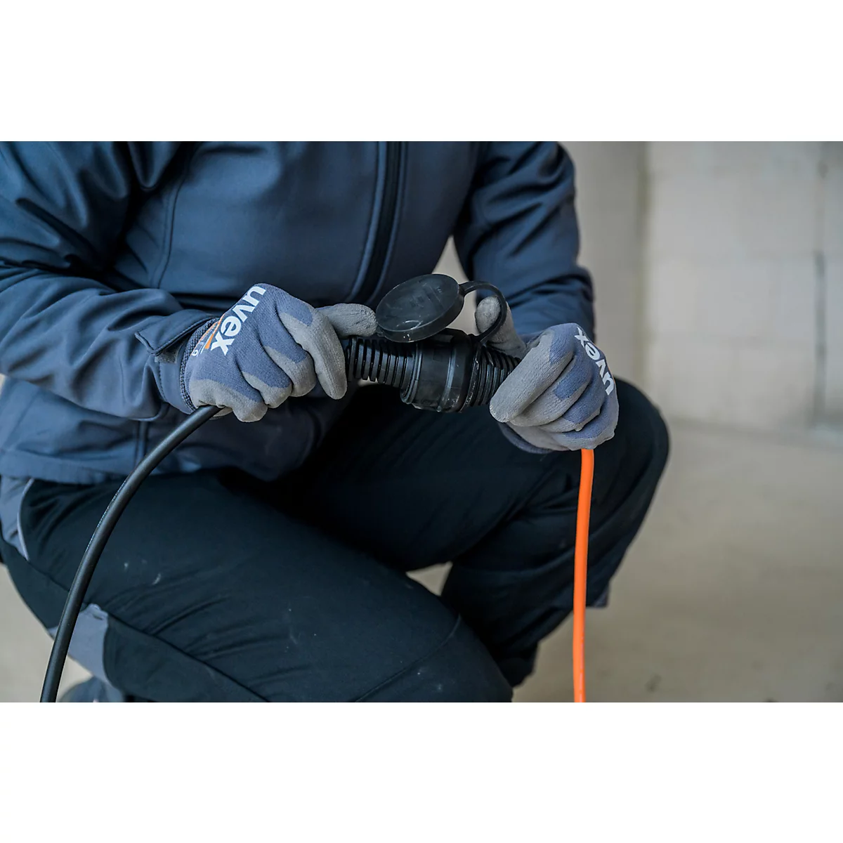 Brennenstuhl BREMAXX verlengkabel, IP44, tot -35 °C, olie- en UV-bestendig, oranje, 10 meter