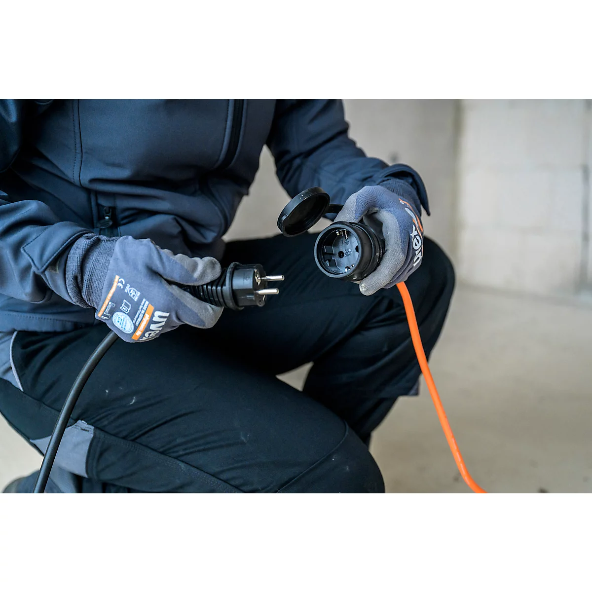Brennenstuhl BREMAXX verlengkabel, IP44, tot -35 °C, olie- en UV-bestendig, oranje, 20 meter