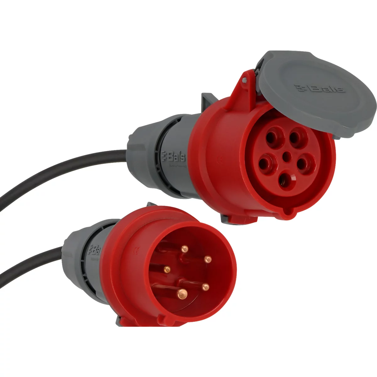 Brennenstuhl CEE-Verlängerungskabel, 10 m, Gummi-Neopren, mit Klappdeckel, öl- und UV-beständig, IP44, 400V/16A, schwarz