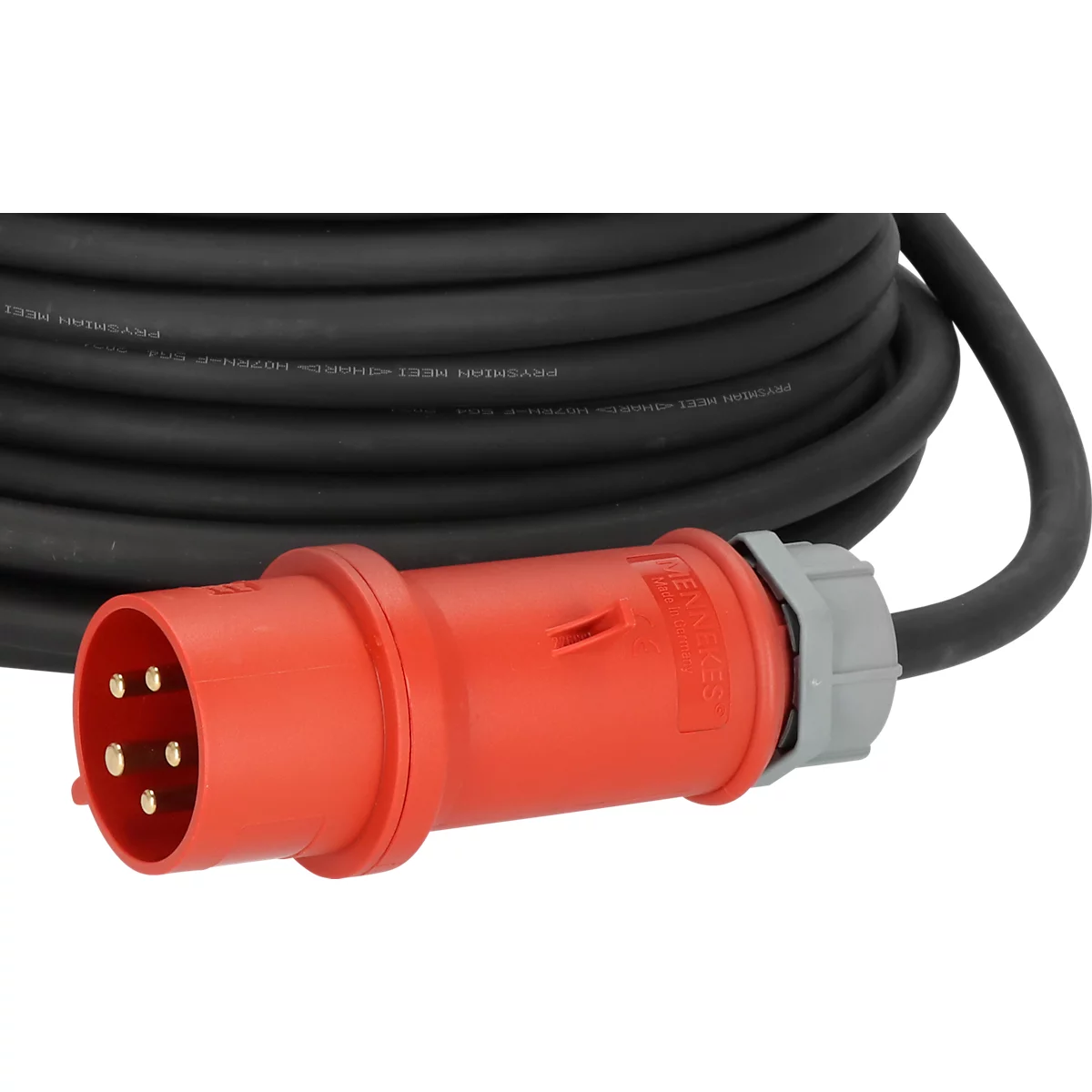 Brennenstuhl CEE Verlängerungskabel, 5-polig, mit Phasenwender, IP44, Gummi-Neopren, 400V/16A, für den Außenbereich, schwarz, 25 Meter