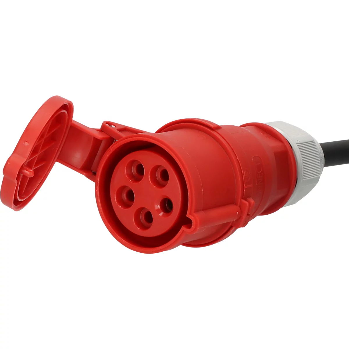 Brennenstuhl CEE-verlengkabel, 5-polig, met faseomvormer, IP44, rubber-neopreen, 400V/16A, voor buitengebruik, zwart, 25 meter