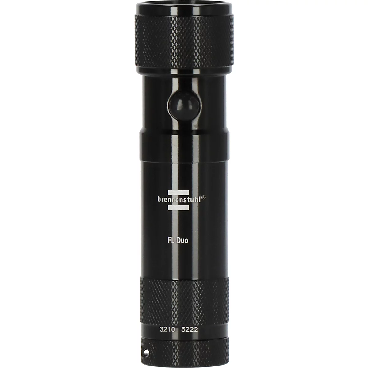 Rood cirkelvormig pictogram met wit laserpointer-pictogram en de tekst LASERPOINTER.
