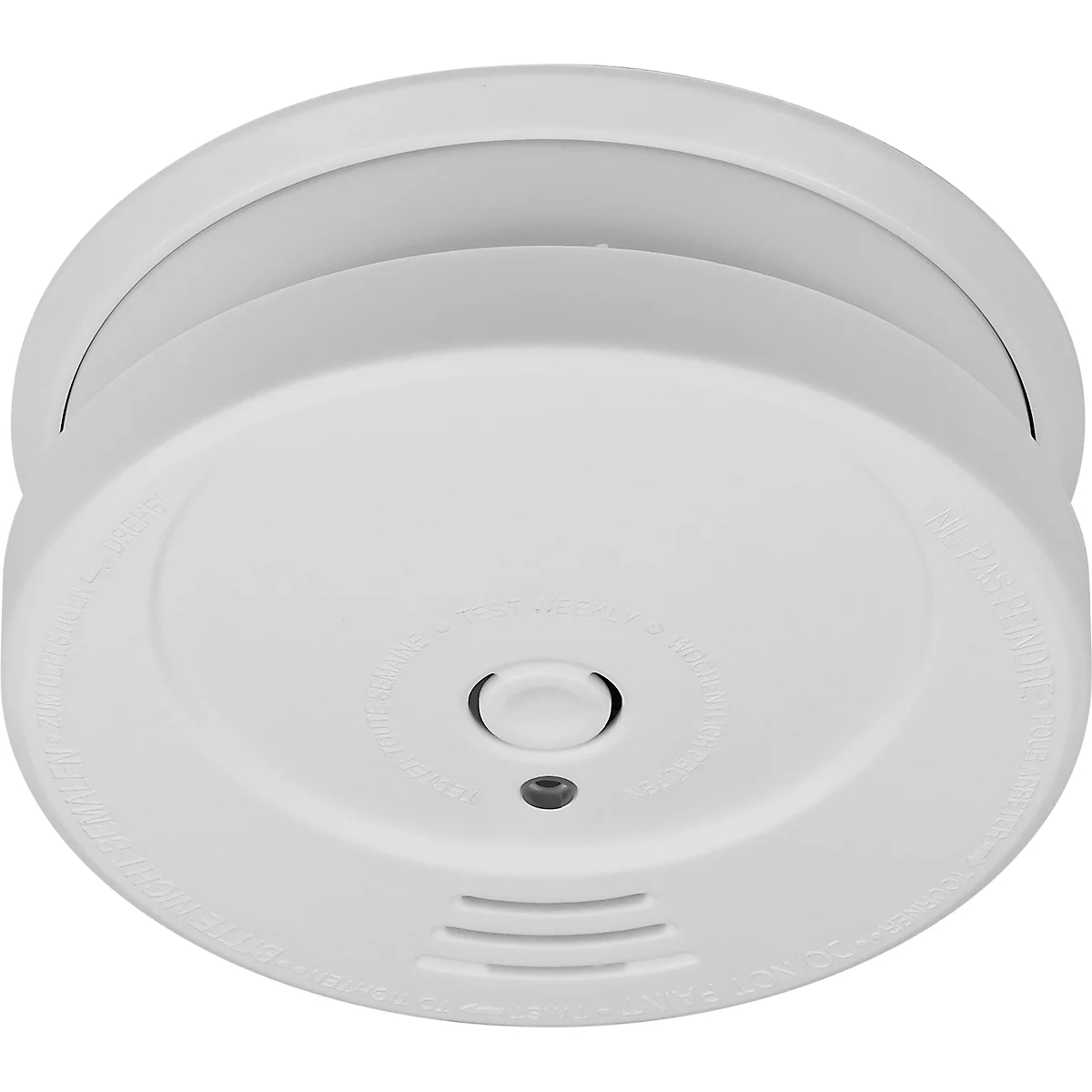 Brennenstuhl Feuermelder 3er-Set RM C 9010, 85 dB Alarmsignal, Testknopf, austauschbare 9V-Batterie, ⌀ 100 x H 35 mm, weiss