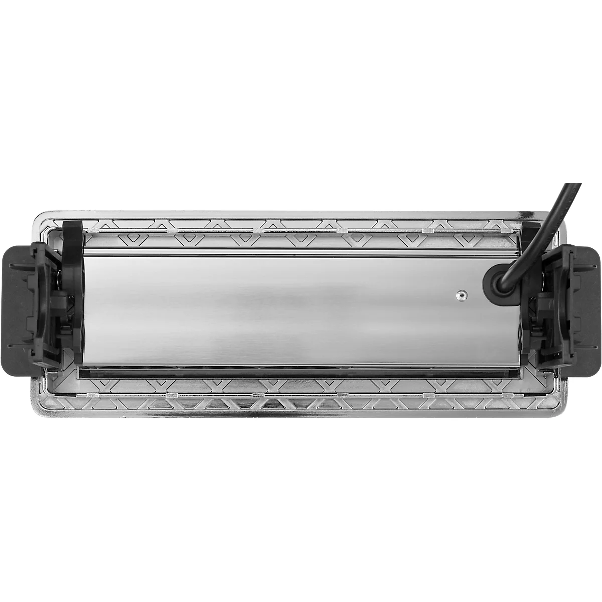 Brennenstuhl Indesk Power USB-Charger, 3 Schutzkontakt-Steckdosen, 2 USB-Ladebuchsen, versenkbar, 2 m Kabel, silber/schwarz