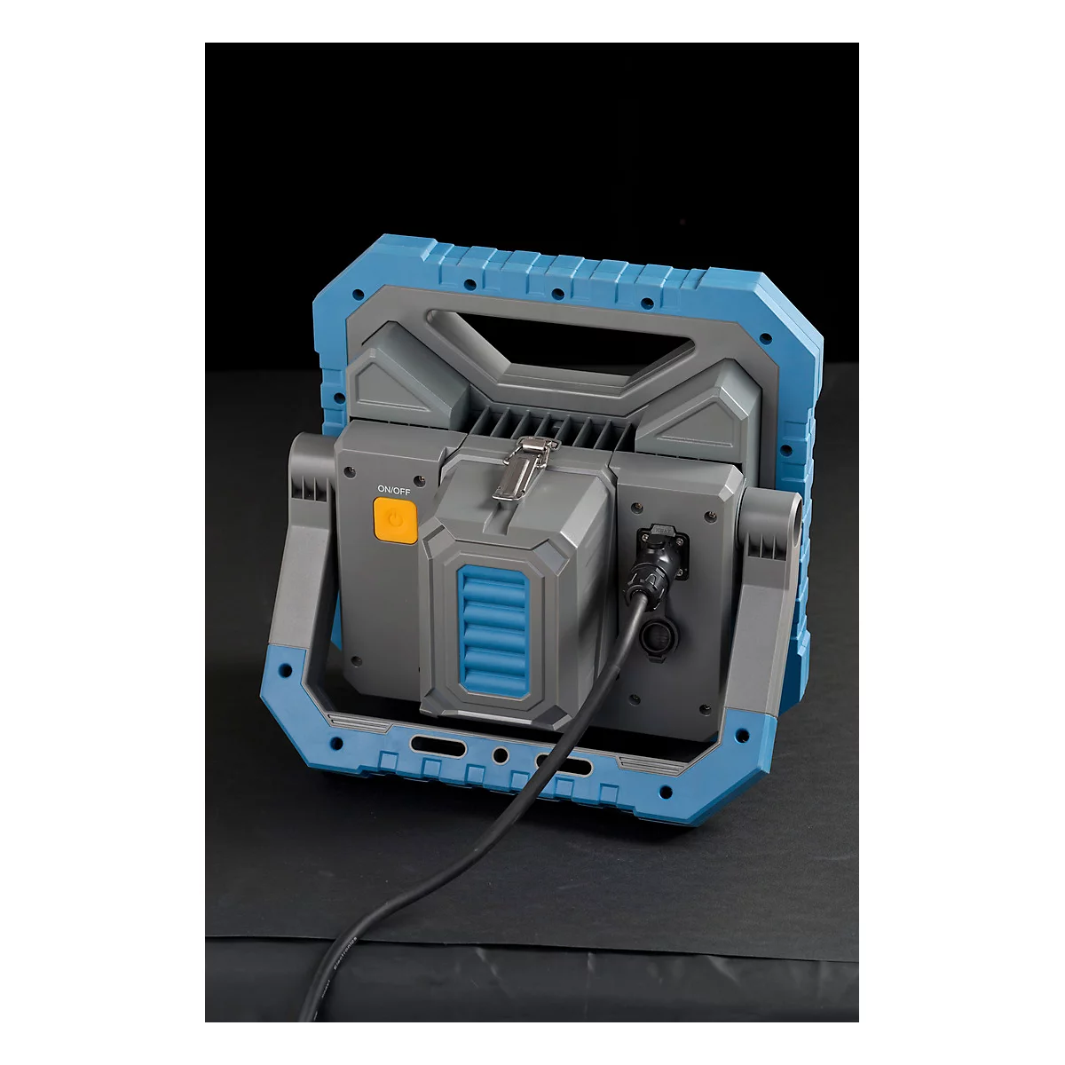 Brennenstuhl LED Hybrid Arbeitsstrahler BS 8050 MH, 82 W, Akku- und Netzbetrieb, dimmbar, 7900 lm, 5000K, IP55, L 310 x B 310 x H 180 mm, blau/grau
