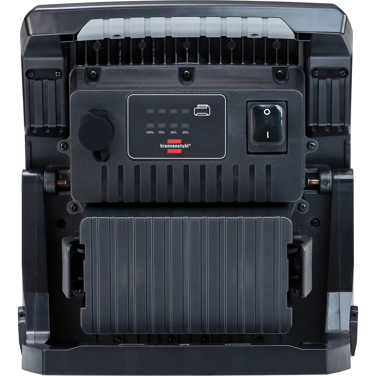 Panneau rond rouge avec texte blanc. En haut DGUV-I, en dessous 203-006, en dessous K2.