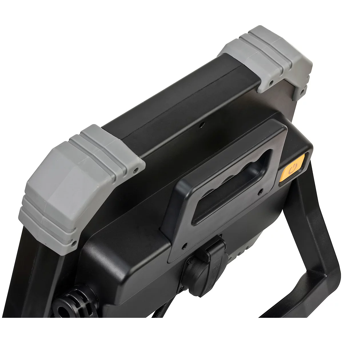 Symbole rond rouge avec nuage et pluie, en dessous IP54.