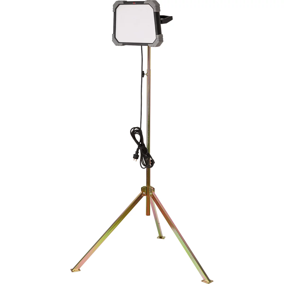 Gros plan sur un appareil noir avec un bouton d'alimentation jaune vif affichant le symbole d'alimentation.