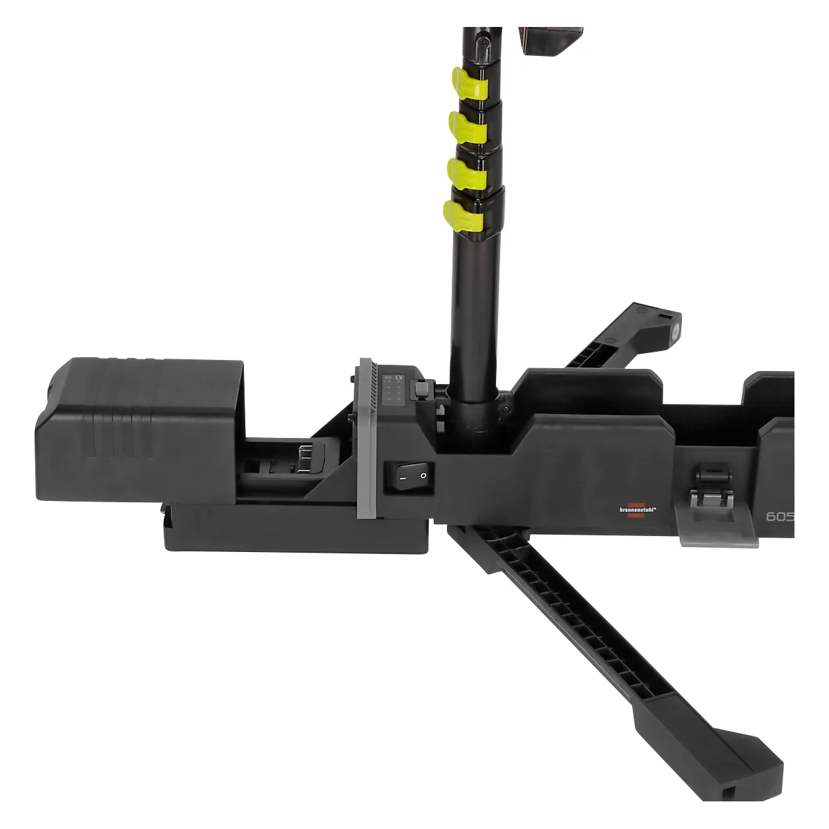 Brennenstuhl Multi Battery LED Akku-Arbeitsstrahler 6050 MA, 60W, 4 Schaltstufen, höhenverstellbar, mit Standfuss, 7700 lm, IP54, L 112 x B 698 x H 129 mm, schwarz