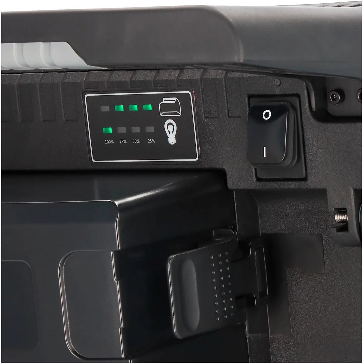 Brennenstuhl Multi Battery LED Baustrahler 10050 MH, Akku- und Netzbetrieb, Batterieanzeige, ergonomischer Griff, 100W, 12500 lm, IP55, L 177 x B 354 x H 258 mm, schwarz