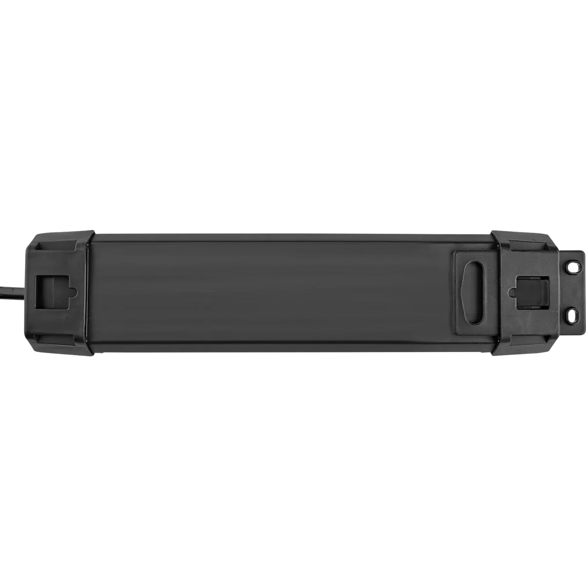 Brennenstuhl Premium-Line stekkerdoos 4-voudig, ophanginrichting, verlichte veiligheidsschakelaar, 45°-opstelling, lichtgrijs/zwart