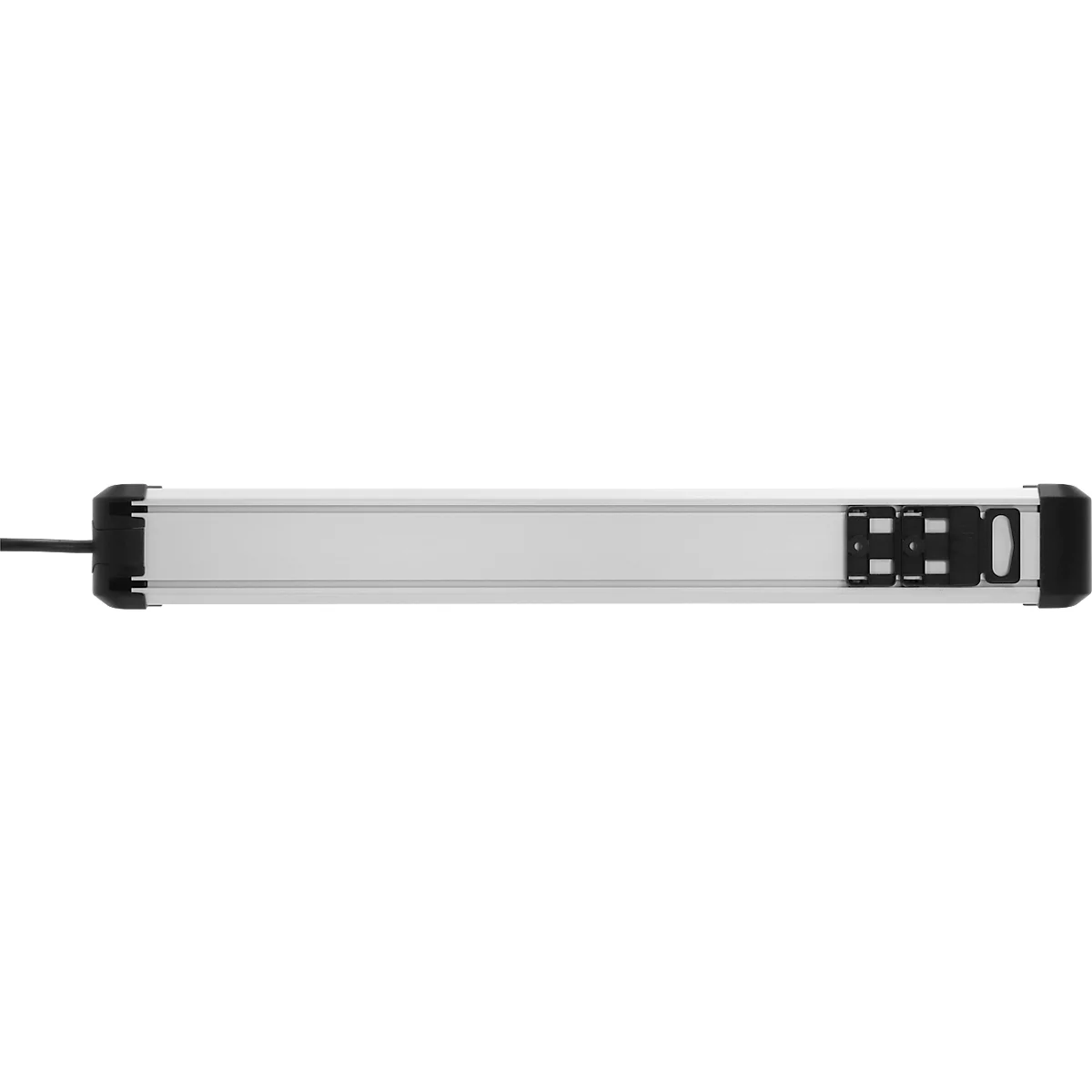 Brennenstuhl Premium-Protect-Line 6-fach Steckdosenleiste, 3 m Kabel, 60.000A Überspannungsschutz, 2 USB-Ports, eloxiertes Aluminium, schwarz/alusilber