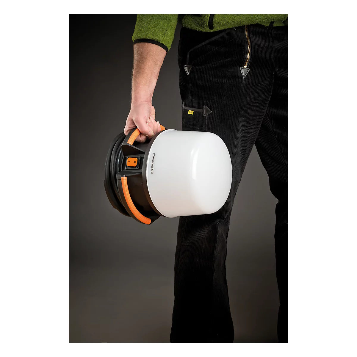 Brennenstuhl professionalLINE LED Baustrahler ORUM 5050 M, 360° Abstrahlwinkel, 5800 lm, IP54, IK08, L 280 x B 280 x H 286 mm, schwarz