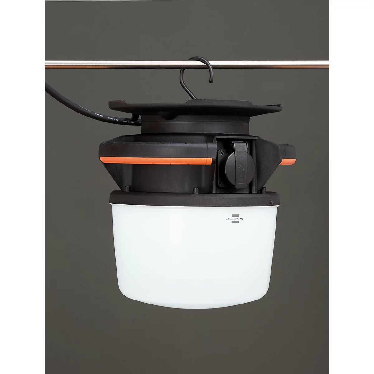 Brennenstuhl professionalLINE LED Baustrahler ORUM 5050 M, 360° Abstrahlwinkel, 5800 lm, IP54, IK08, L 280 x B 280 x H 286 mm, schwarz