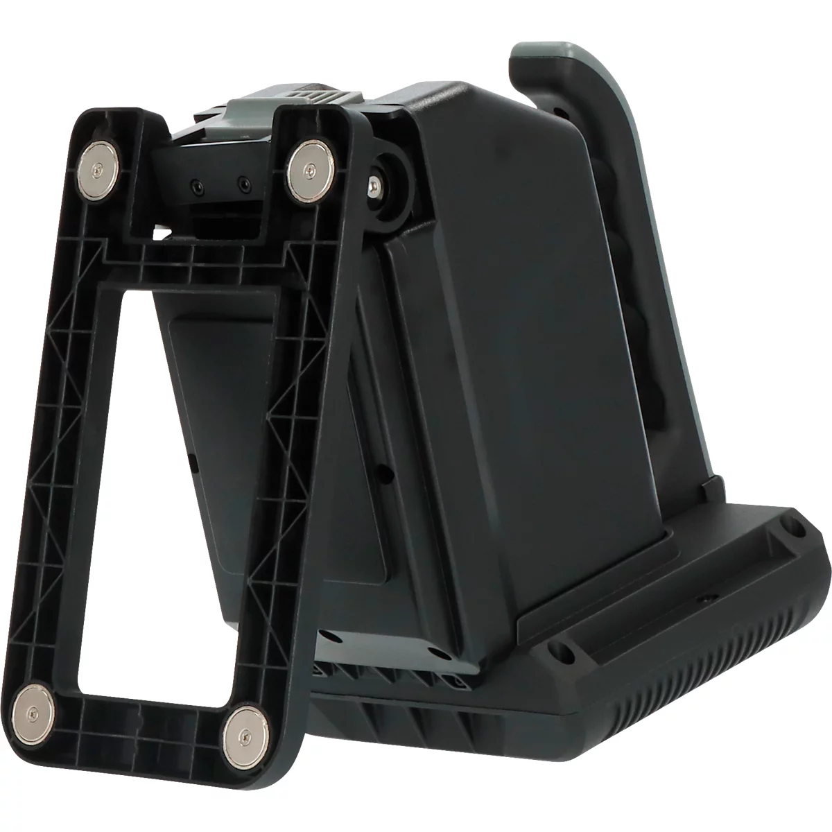 Brennenstuhl Projecteur portatif à accu 2-en-1 &amp; lampe de travail HL 3000, 6500K, poignée ergonomique, pied magnétique réglable, IP54, portée d'éclairage jusqu'à 200 m, noir