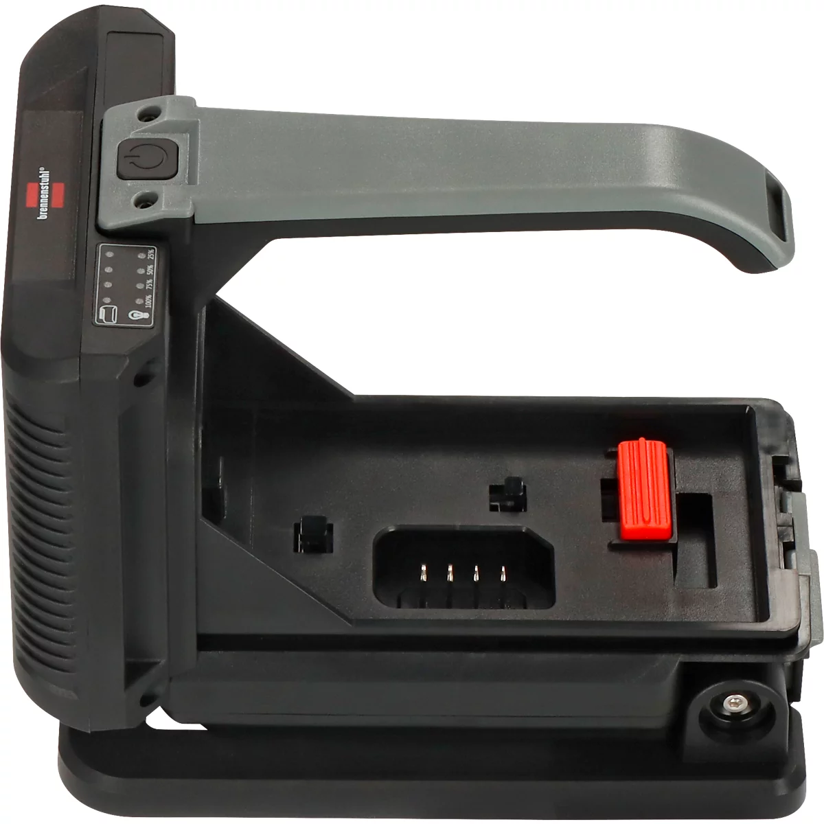 Brennenstuhl Projecteur portatif à accu 2-en-1 &amp; lampe de travail HL 3000, 6500K, poignée ergonomique, pied magnétique réglable, IP54, portée d'éclairage jusqu'à 200 m, noir