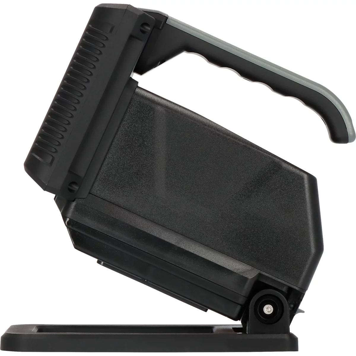 Brennenstuhl Projecteur portatif à accu 2-en-1 &amp; lampe de travail HL 3000, 6500K, poignée ergonomique, pied magnétique réglable, IP54, portée d'éclairage jusqu'à 200 m, noir