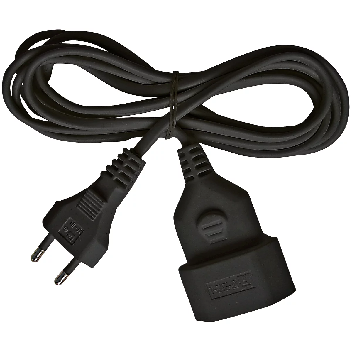 Brennenstuhl Verlängerungskabel, 5 Meter, Kunststoff, Euro-Stecker, Euro-Kupplung, schwarz