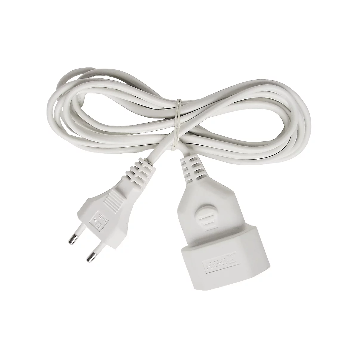 Brennenstuhl Verlängerungskabel, 5 Meter, Kunststoff, Euro-Stecker, Euro-Kupplung, weiß
