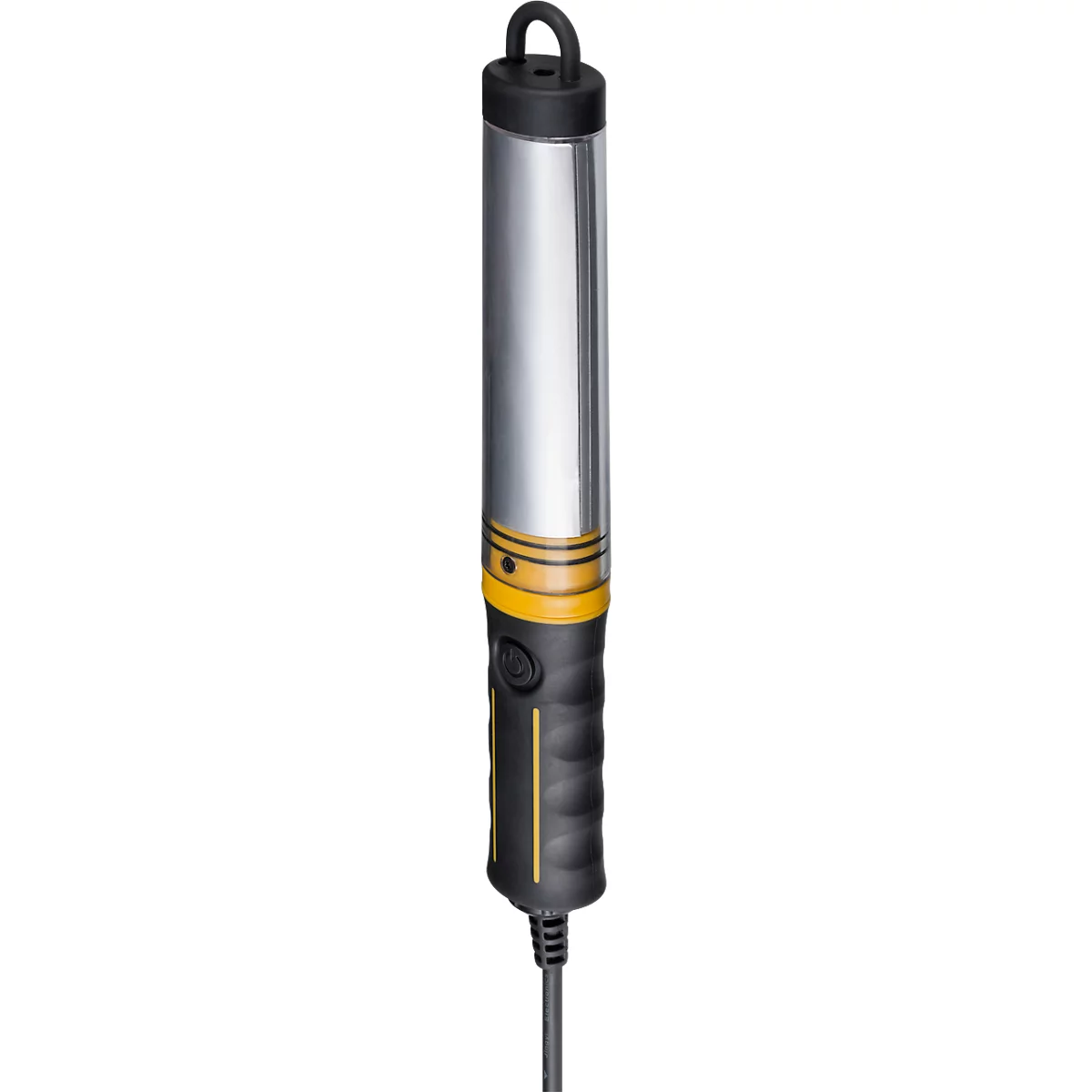 Brennenstuhl WL 550 Lampe d'atelier à LED, 3 positions de commutation, 12 LED SMD, filaire, câble de 5 m, IP65, 570 lm, 6500 K, L 40 x l 120 x H 340 mm, orange/noir