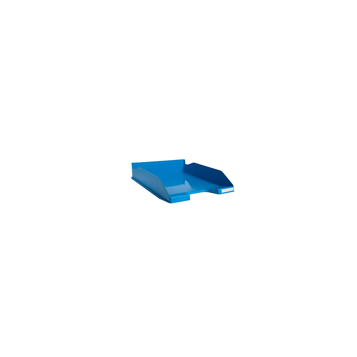 Briefablage Exacompta BEE BLUE Combo-Midi, für Dokumente im Format A4+, stapelbar, Etikettenhalter, Kunststoff, blaugrün, 6 Stück