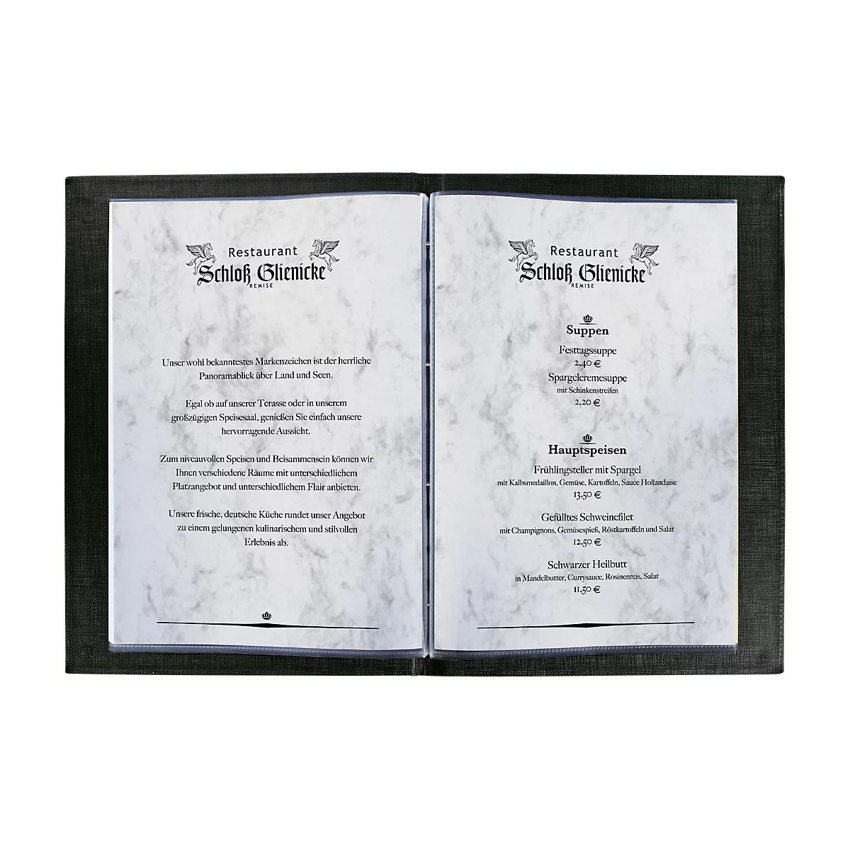 Briefbögen "Marmor", grau, 200 g, 50 Blatt