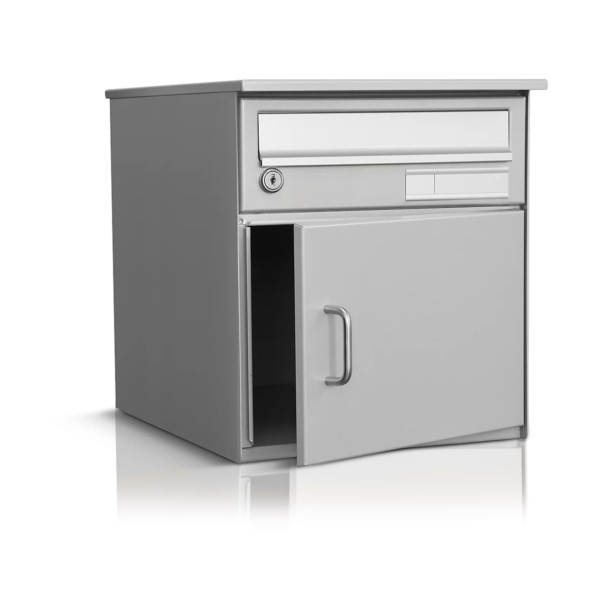 Briefkasten Merope, für Wandmontage, weissaluminium