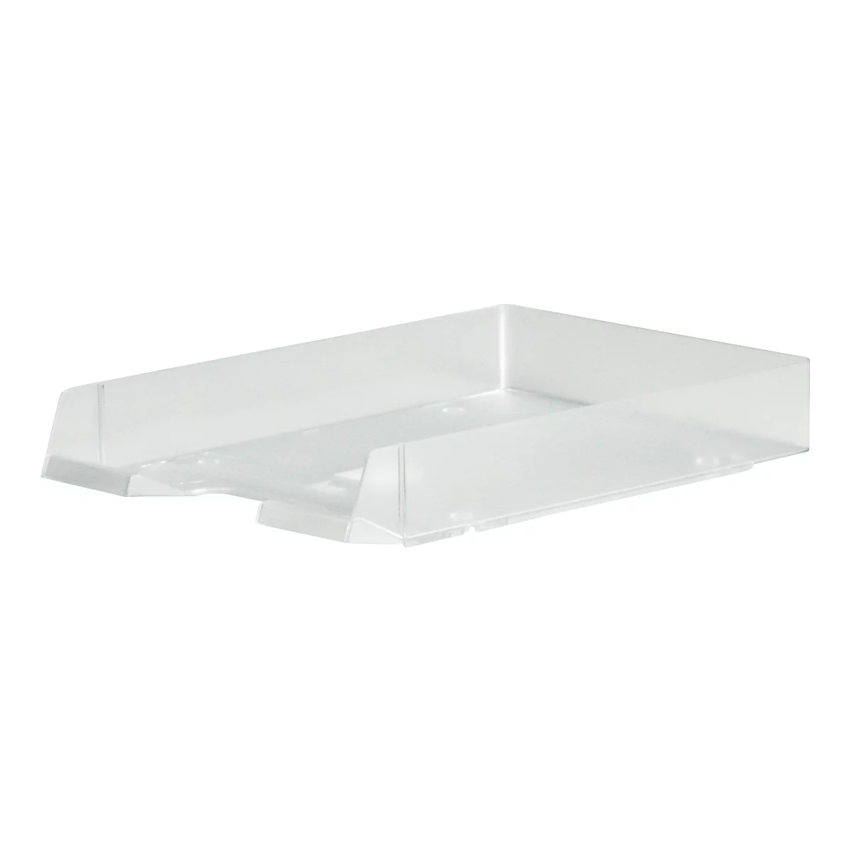 Briefkorb Biella Parat-Plast, für Dokumente bis zu C4, L 350 x B 245 x H 60 mm, transparent farblos
