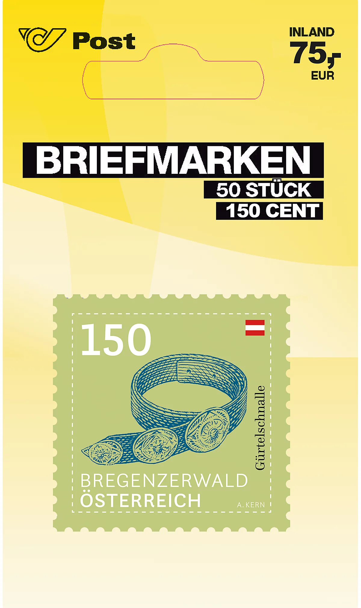 Briefmarken á € 1,50, PRIO M Inland, 50 Stk.