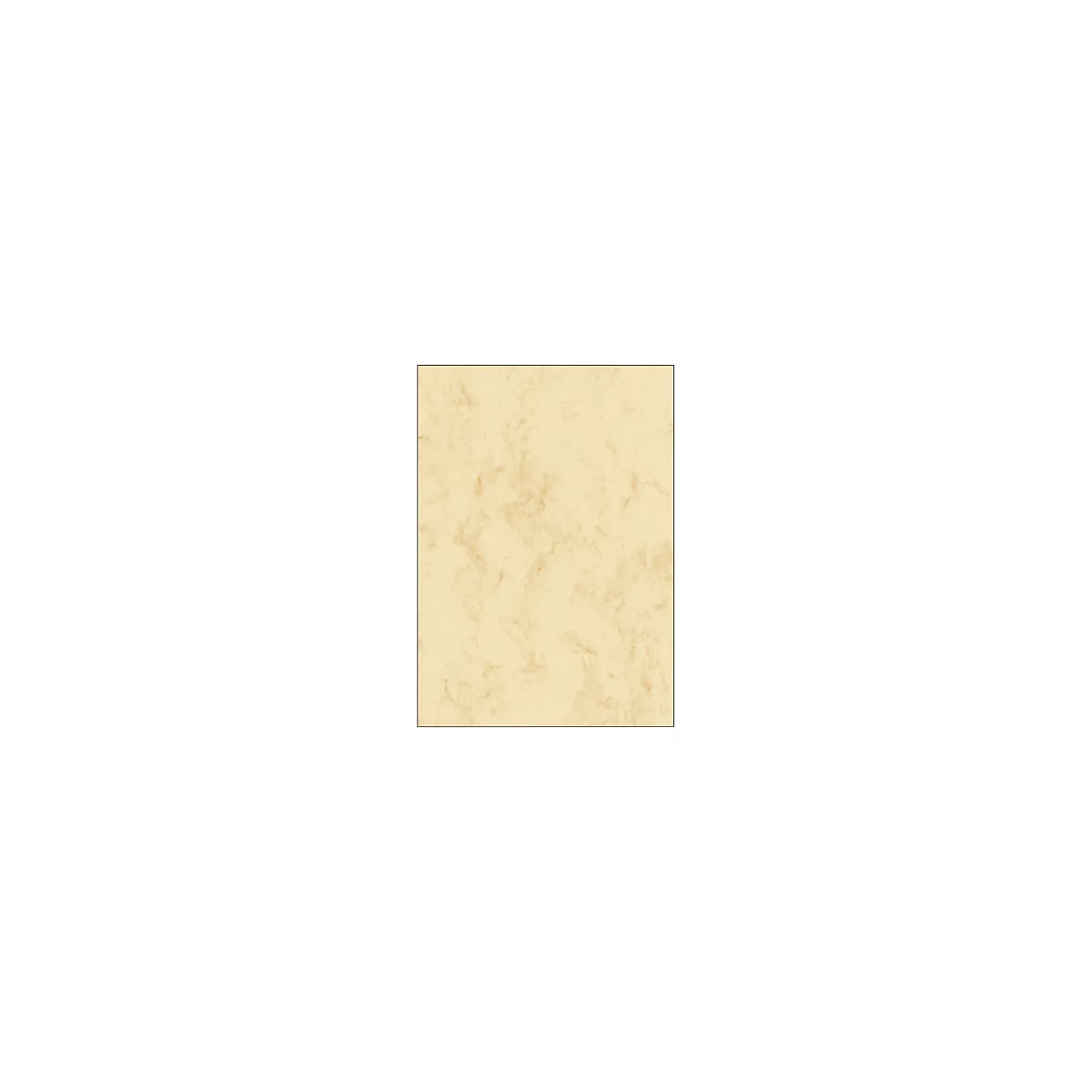 Briefpapier 'Marmor', beige, 200 g, 50 vellen