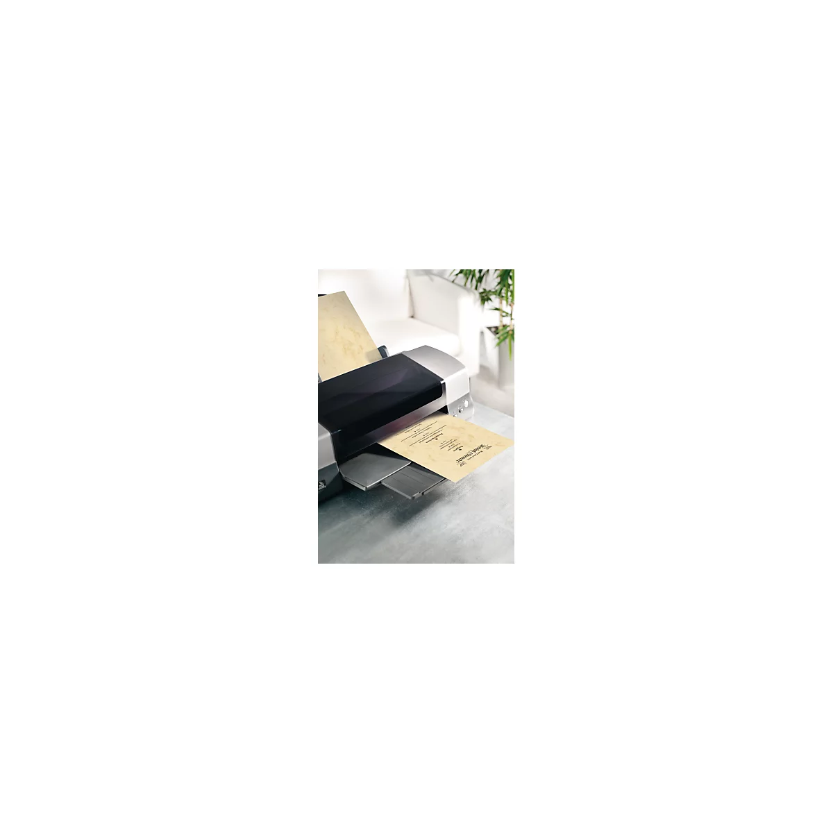 Briefpapier 'Marmor', beige, 200 g, 50 vellen