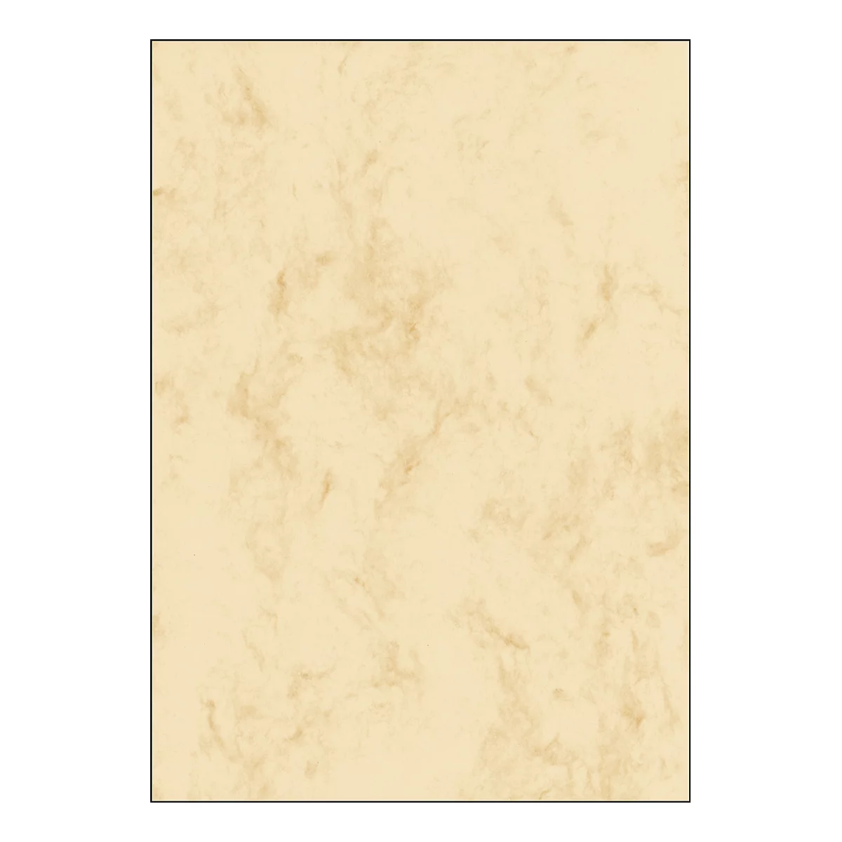 Briefpapier 'Marmor', beige, 90 g, 100 vellen