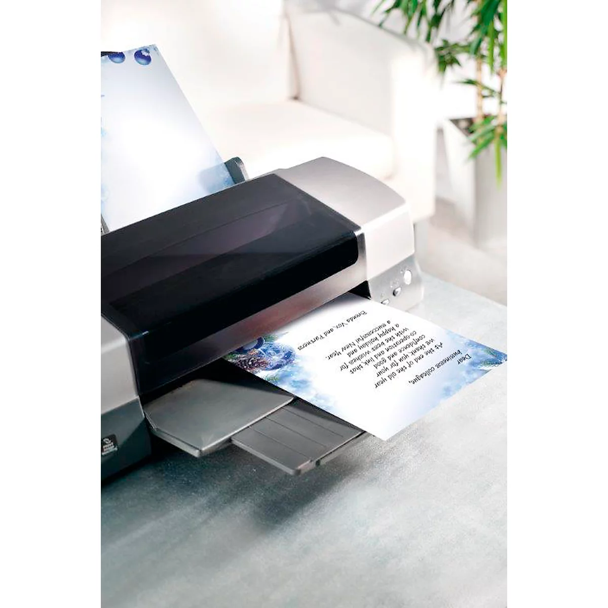 Briefpapier met kerstthema Sigel Blue Harmony, A4, 90 g/m², 100 vellen