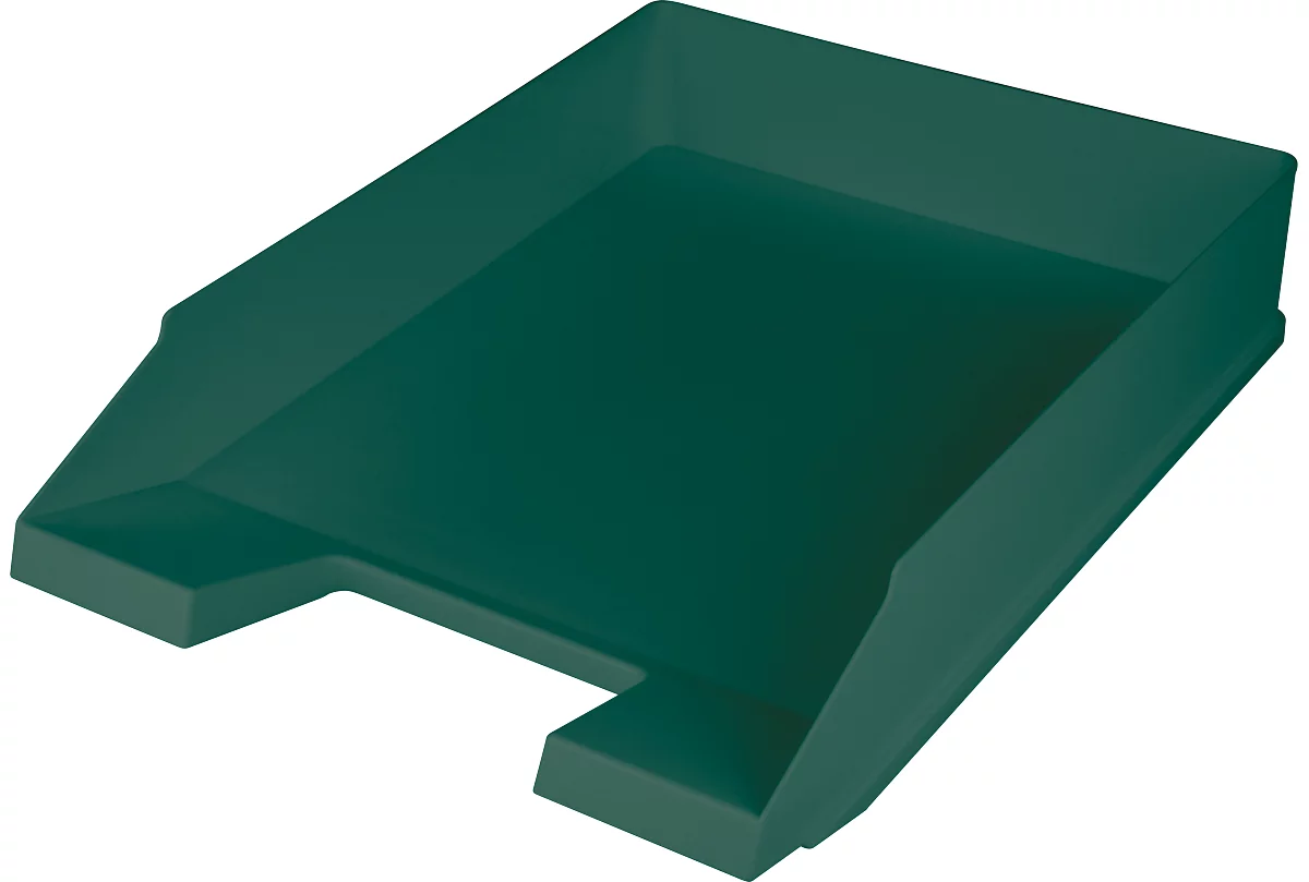 Brievenbak Helit The Green Staff, voor A4-C4 formaat, stapelbaar in gespreide opstelling, gerecycled plastic, groen, 5 stuks.