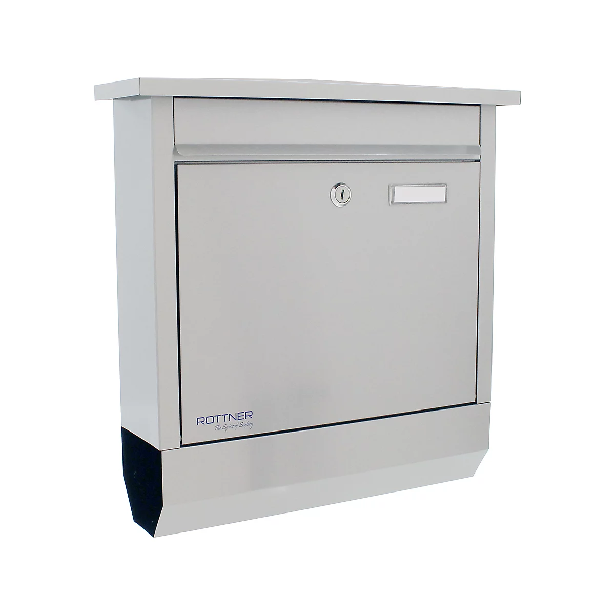 Brievenbus Lettero Inox, postrol, roestvrij staal