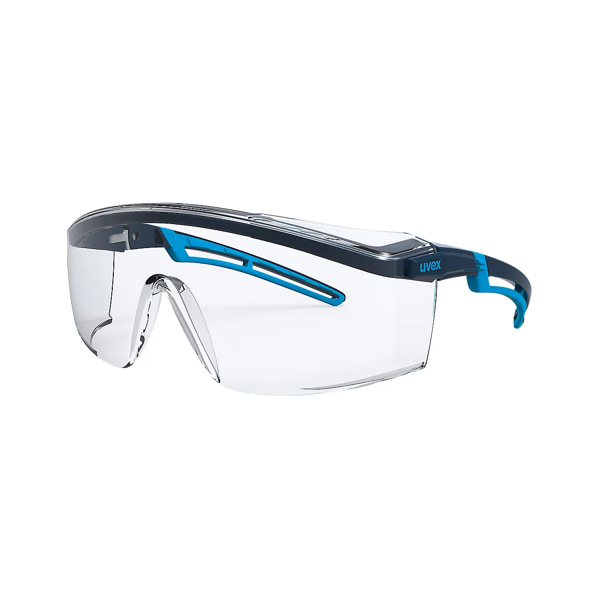 Bril met veren Uvex astrospec 2.0, EN 166, EN 170, polycarbonaat helder, frame blauw/lichtblauw, 5 stuks