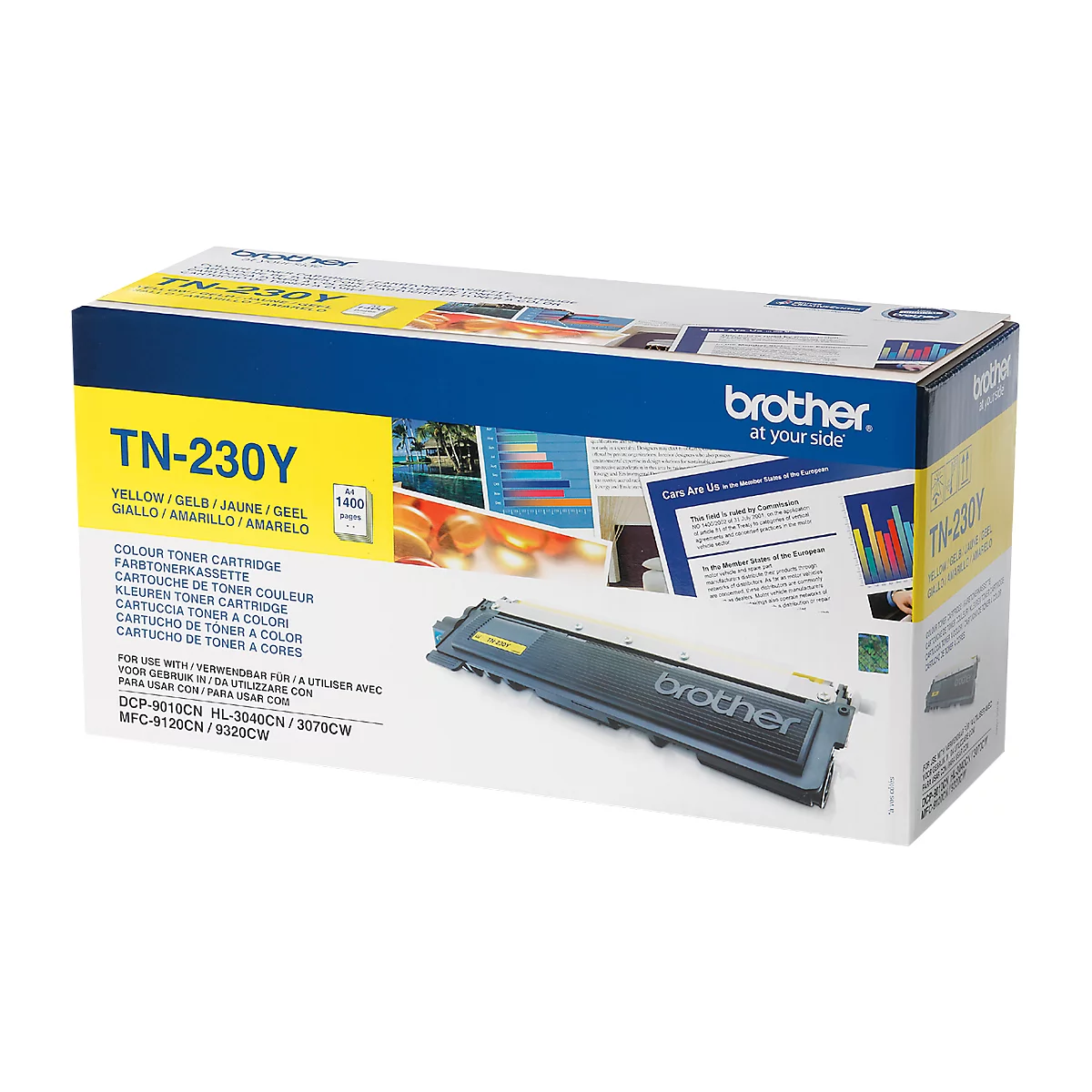 Brother 4 tonercassettes TN-230, cyaan, magenta, geel, zwart