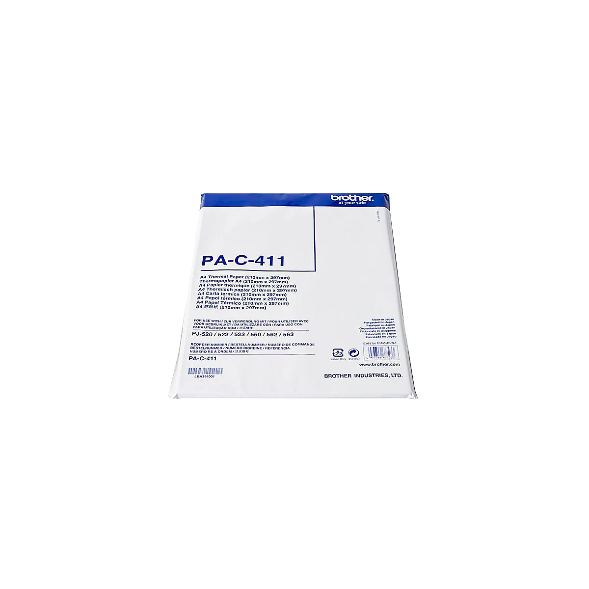 Brother - A4 (210 x 297 mm) 100 Blatt Thermopapier - für PocketJet PJ-673, PJ-722, PJ-723, PJ-762, PJ-763, PJ-763MFi, PJ-773; PocketJet 6