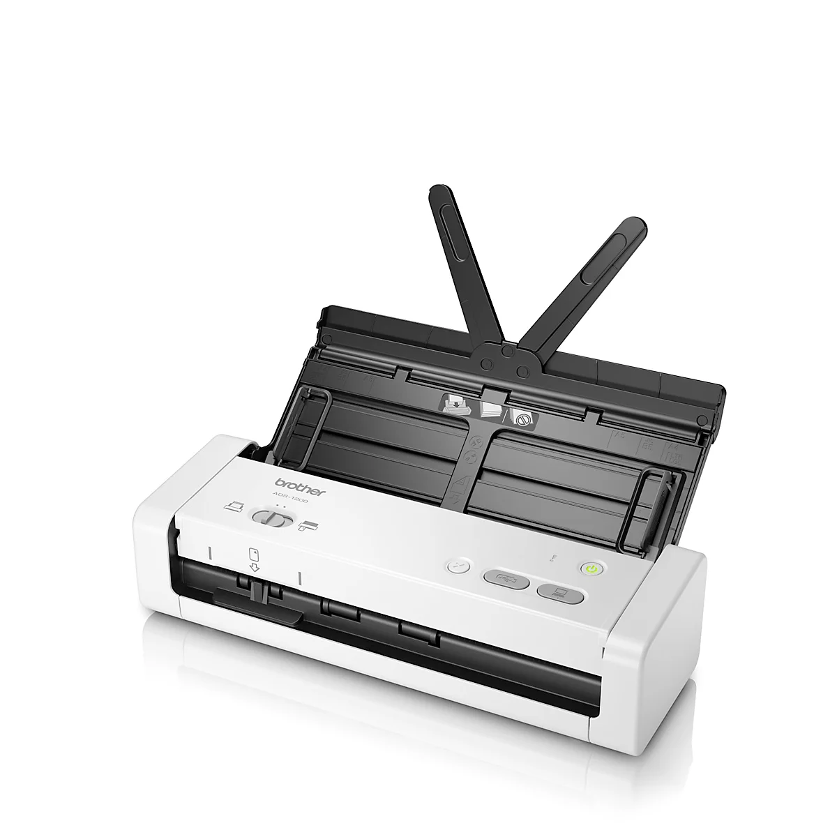 Brother ADS-1200 documentscanner, monochroom/kleur, 25 ppm, 50 beelden/min, duplex ADF, USB 3.0, tot A4