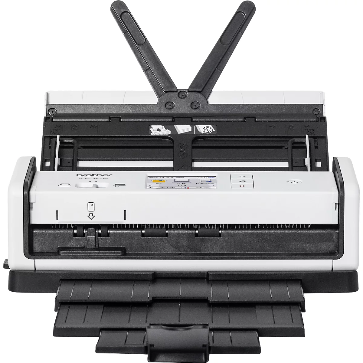Brother ADS-1800W documentscanner, 7,1 cm touchscreen, 30 pagina's/60 afbeeldingen/minuut, automatische documentinvoer, USB-C, WiFi, wit
