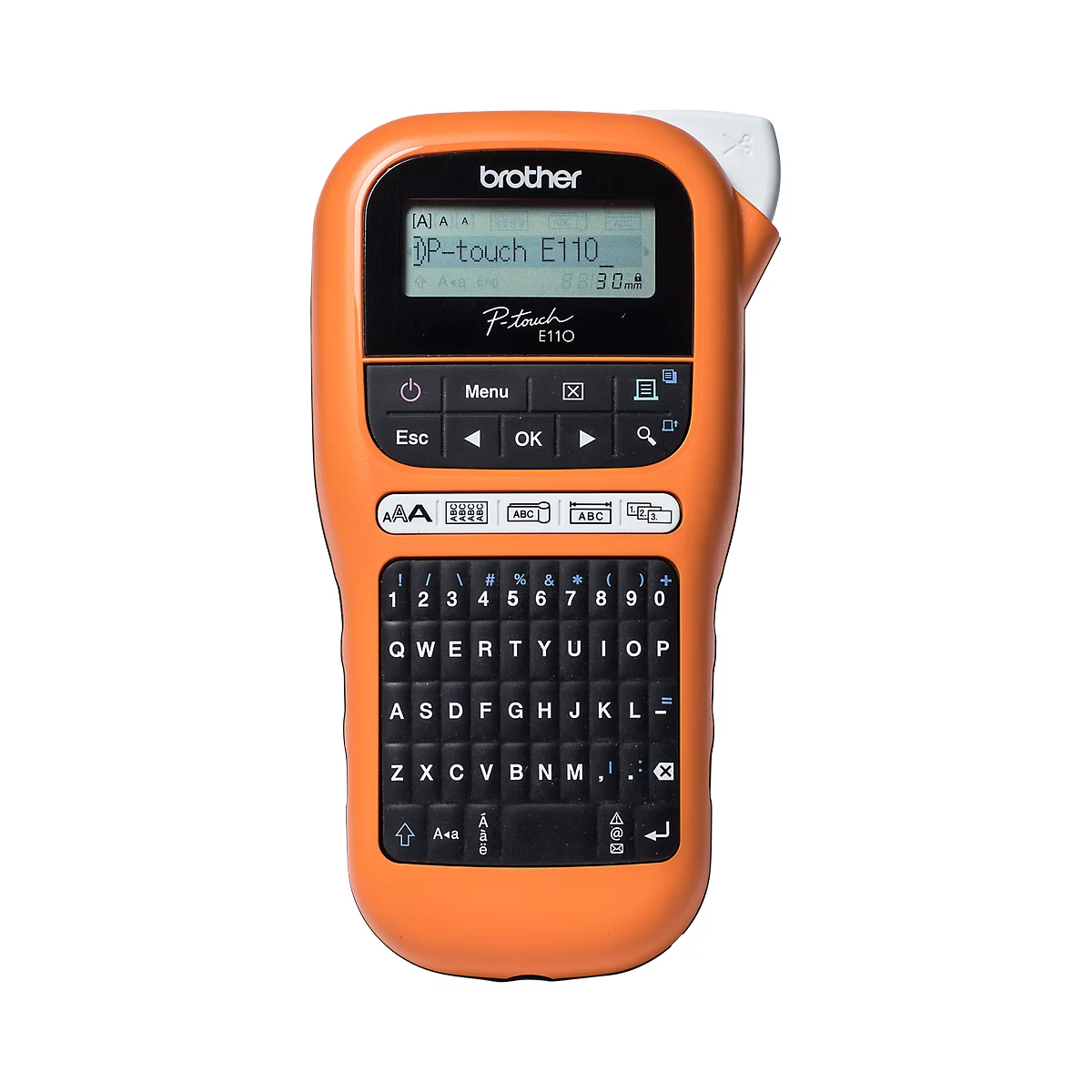 Brother beletteringssysteem P-touch E110, QWERTZ-toetsenbord, met 12 mm beschrijfbaar lint
