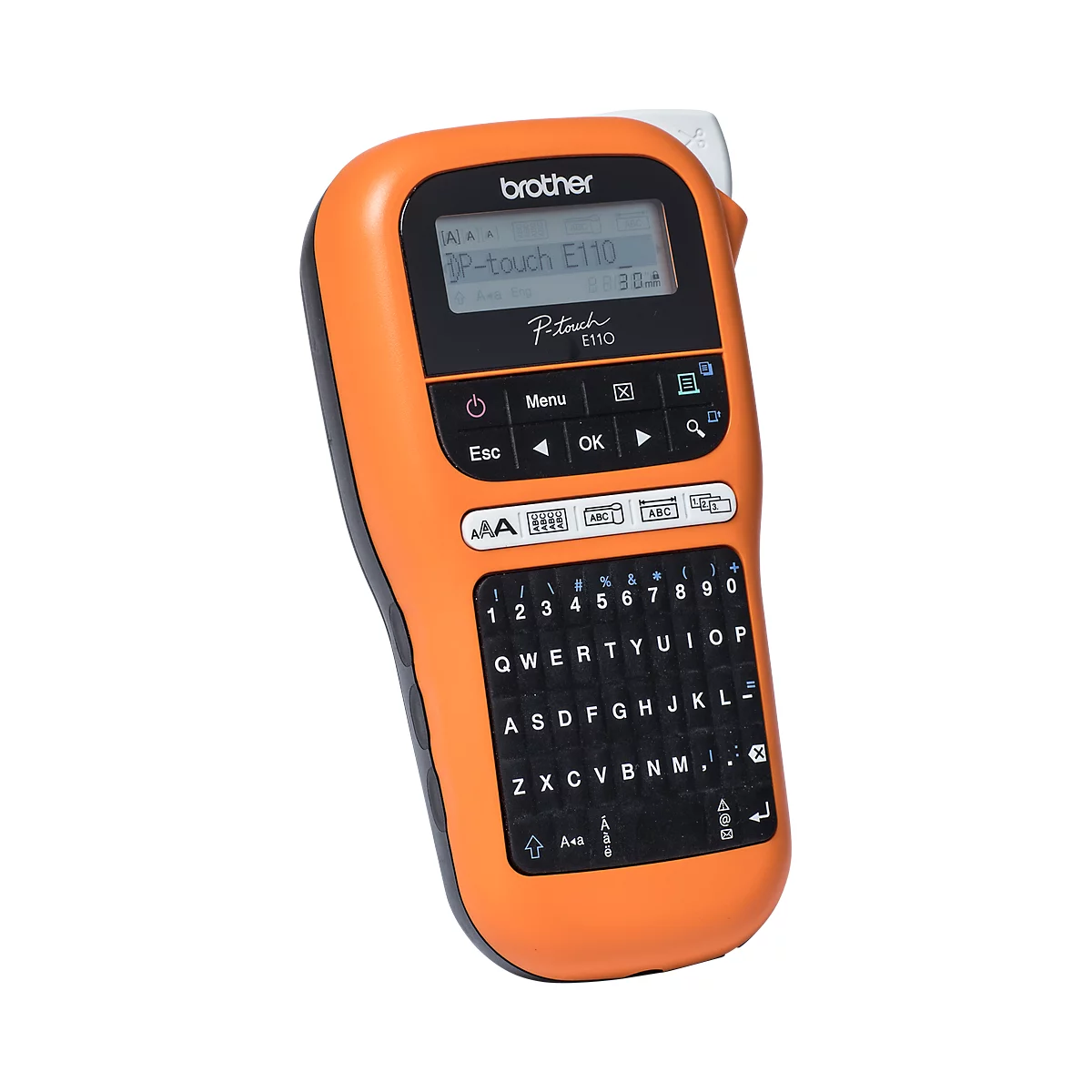 Brother beletteringssysteem P-touch E110, QWERTZ-toetsenbord, met 12 mm beschrijfbaar lint