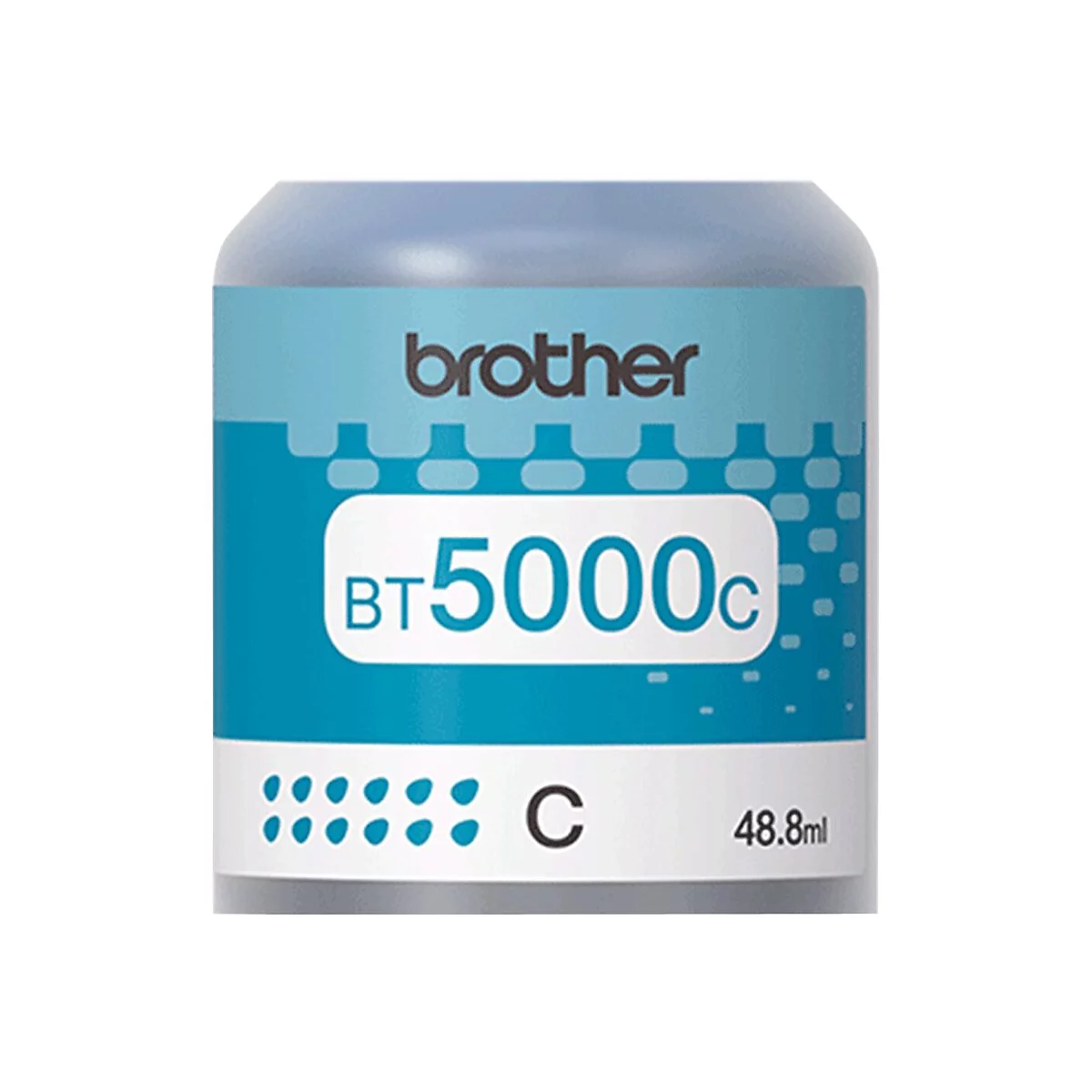 Blaue Brother BT5000C Tintenflasche mit 48,8 ml Inhalt.