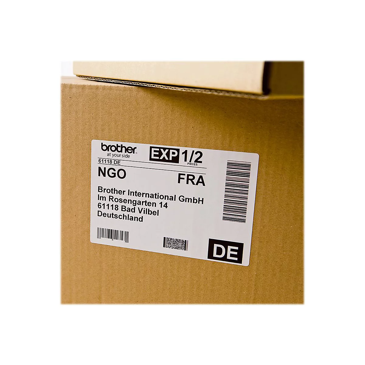 Brother DK-11240 - Schwarz auf Weiß - 51 x 102 mm 600 Etikett(en) Versandetiketten - für Brother QL-1050, QL-1050N, QL-1110NWBc, QL-550