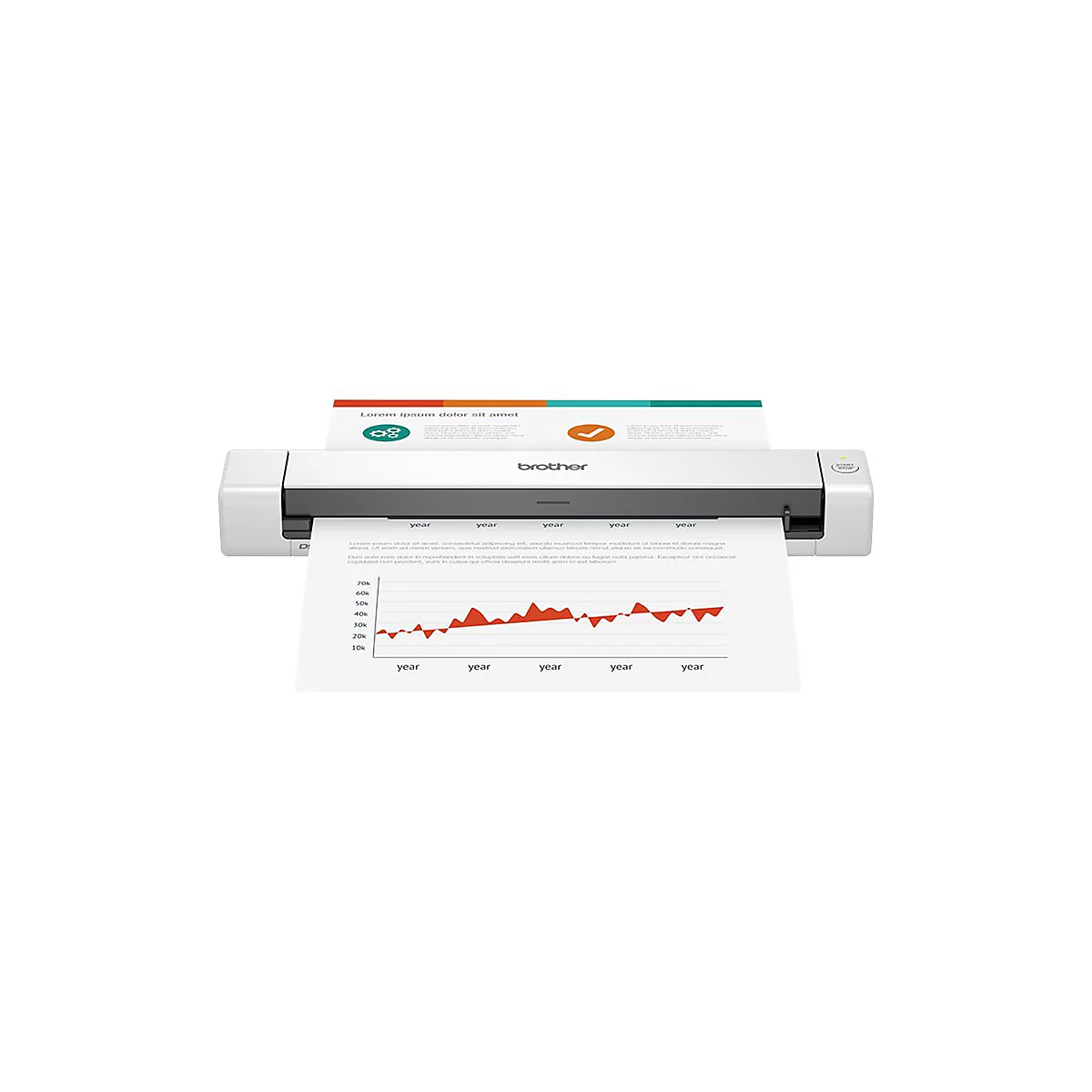 Brother DSmobile DS-640 - Einzelblatt-Scanner - tragbar - USB 3.0