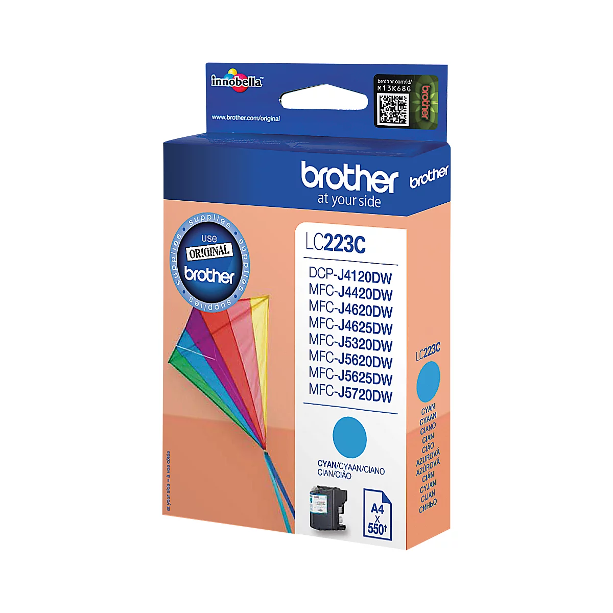 Brother inktcartridge LC-223C, cyaan
