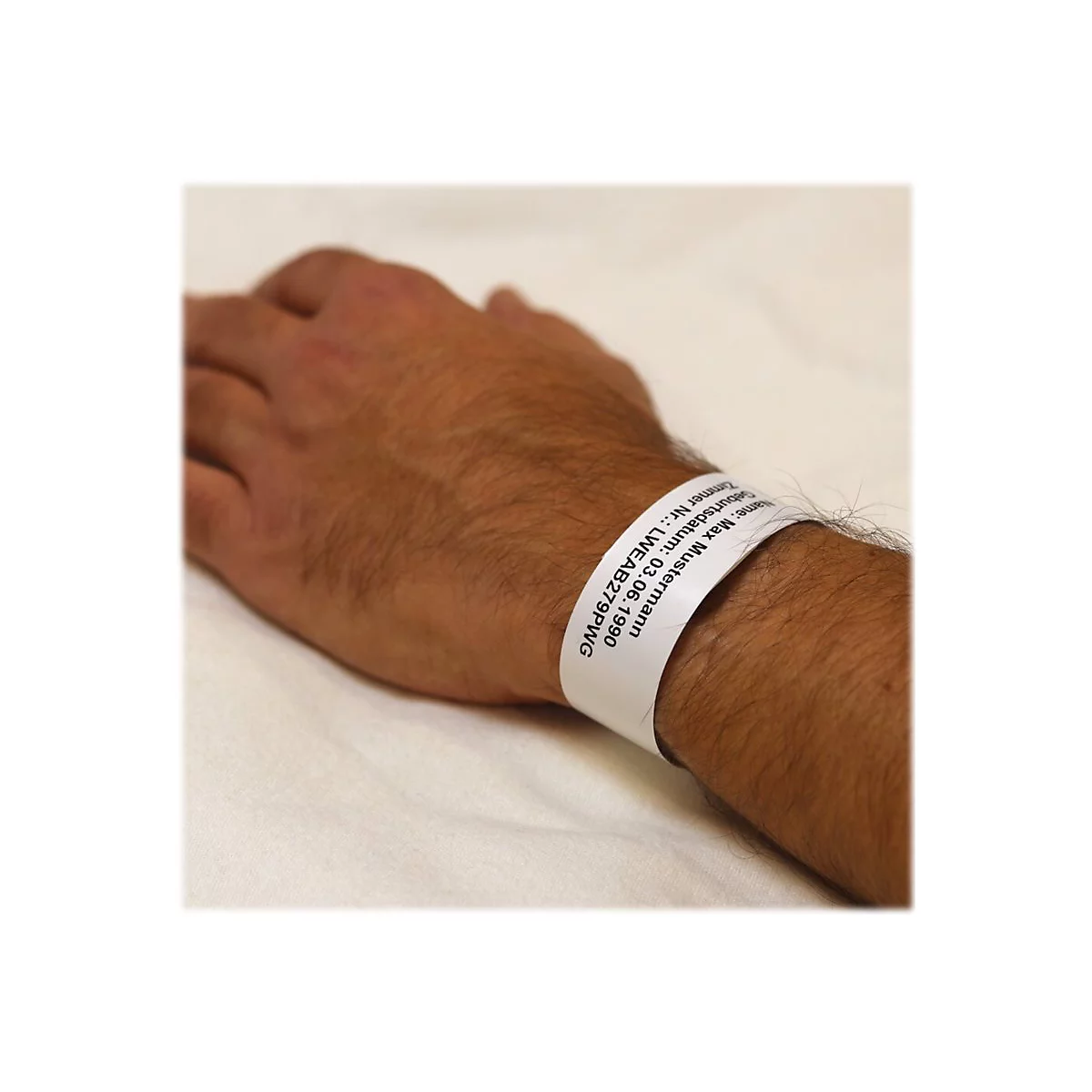 Brother - Klebeverschluss - weiß - 25 x 279 mm 200 Stck. (1 Rolle(n) x 200) Erwachsenenarmbänder - für Brother TD-2130N, TD-2130NHC, TD-2130NSA